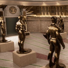 Estatuas doradas, Mundo creado por Digital 10.