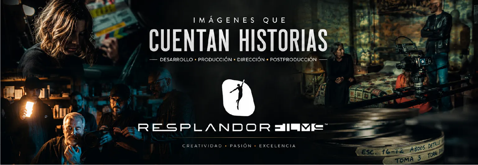 Banner de marca resplandor films